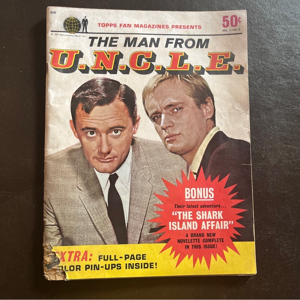 Vintage Rare Fan Magazine The Man From U.N.C.L.E.